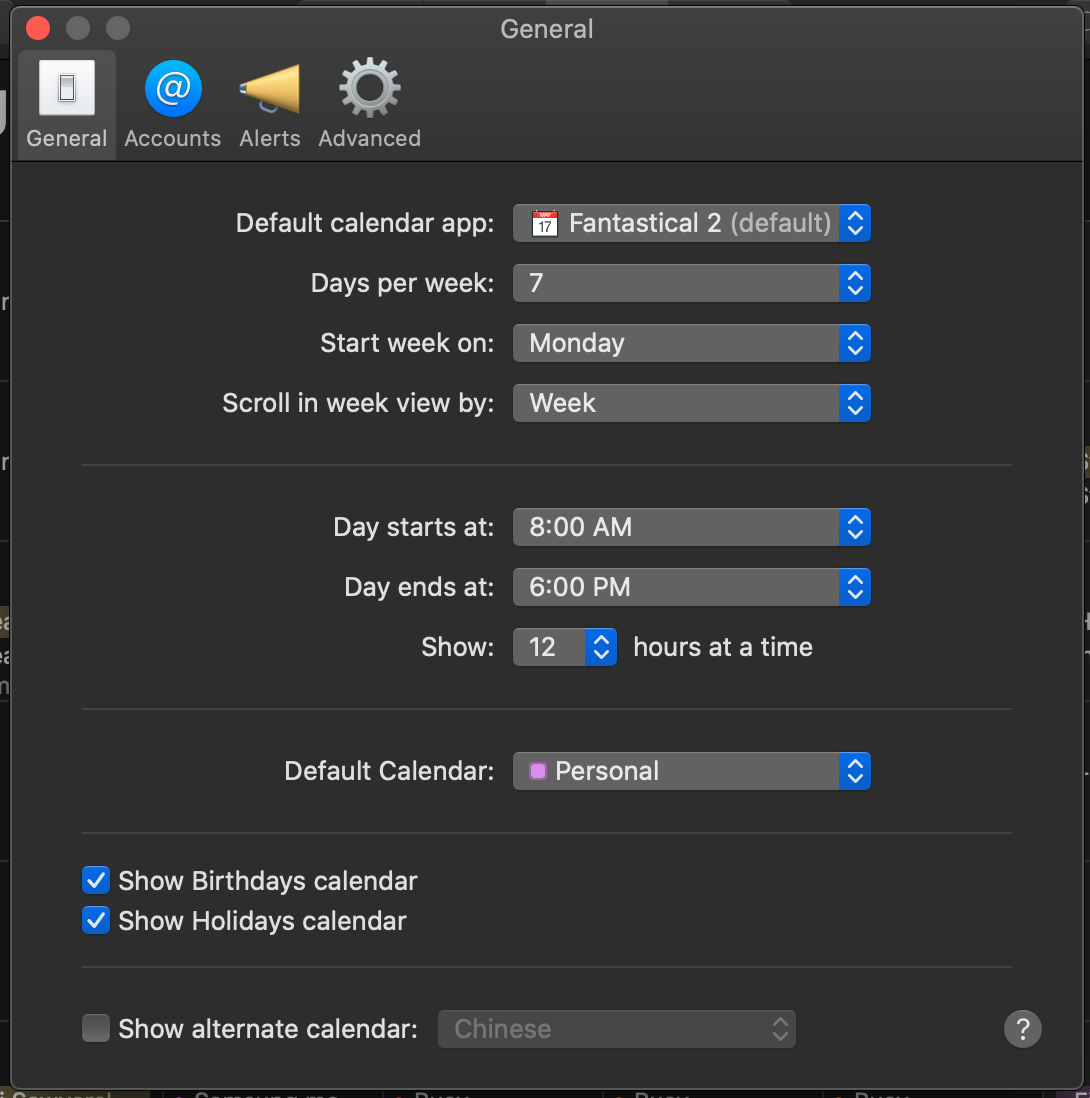 mac calendar mute notifications for specific calendar